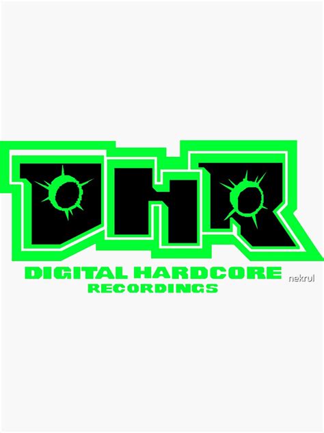Digital Hardcore Recordings Dhr Sticker For Sale By Nekrul Redbubble