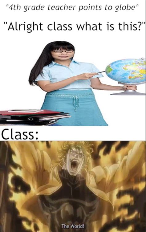 Za Warudo Meme By Chanceifer Memedroid