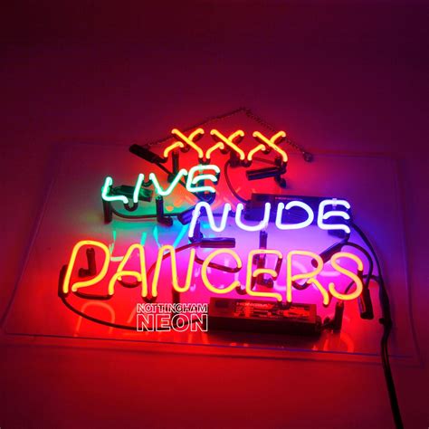XXX Live Nude Dancers Neon Bar Sign Nightclub Home Room Wall Decor