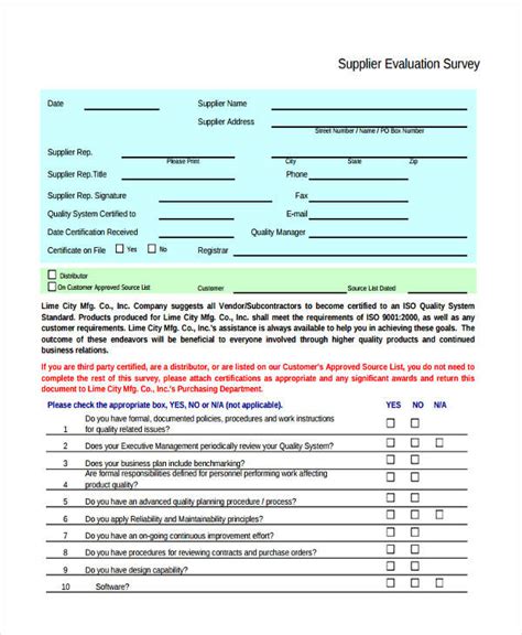 FREE 40 Examples Of Survey Forms In PDF Excel MS Word