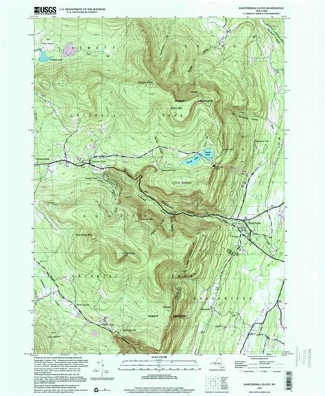 Usgs Topo Map Kaaterskill Catskill Mountains