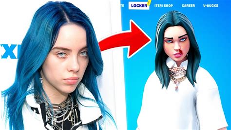 Billie Eilish Skin In Fortnite Battle Royale Youtube