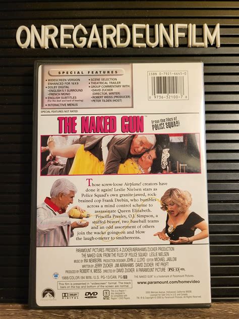 Lagent Fait La Farce The Naked Gun From The Files Of Police Squad Boutique Cin Dvd