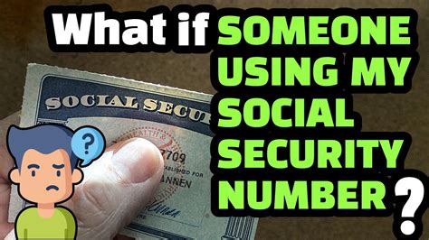 HOW DO I KNOW IF SOMEONE IS USING MY SOCIAL SECURITY NUMBER WHAT TO