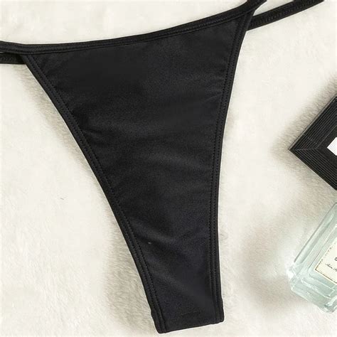 Auro Micro Bikini Thong Swimwear Black Sexy Durable