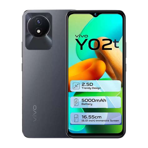 Buy vivo Y02T (4GB RAM, 64GB, Cosmic Grey) Online - Croma