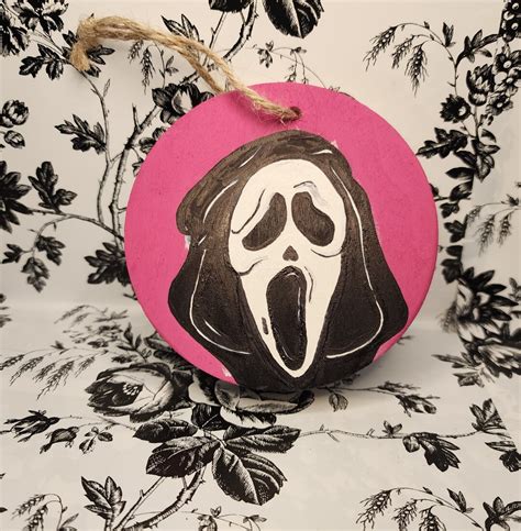 Halloween Scream Ghostface Fan Art Custom Painting Wall Decor - Etsy