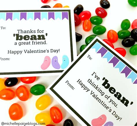 michelle paige blogs: Jelly Bean Pun Valentine Printables