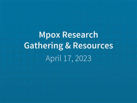 Reminder Mpox Resources Hiv Gov