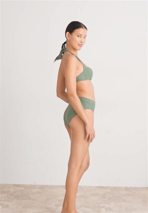 Lascana Wire Bandeau Bikini Top Olive Oliv Zalando De