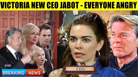 Young And The Restless Spoilers Victoria Becomes Ceo Of Jabot Victor