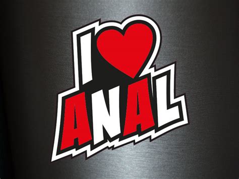 X Sticker I Love Anal Heart Heart Love Sex Sexy Fun Gag Decal Sticker Tuning Ebay