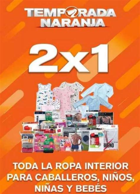 Temporada Naranja 2019 La Comer 2x1 En Toda La Ropa Interior Para