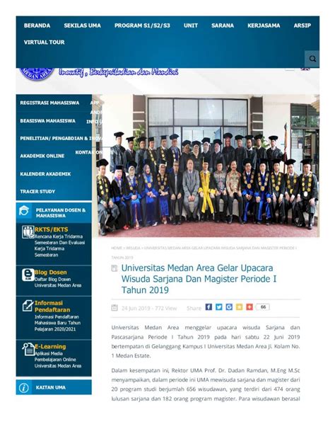 Pdf Tahun Wisuda Sarjana Dan Magister Periode I