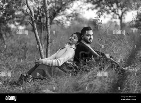 Pre Wedding Shot Of An Indian Couple In Natures Trail In Delhi India Romantic Couple Shoot