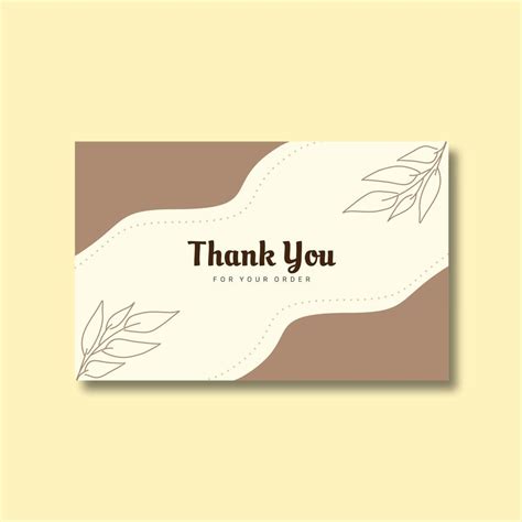 Thank You Card Template 11979964 Vector Art at Vecteezy