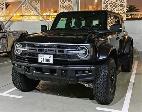 Black Bronco Raptor test vehicle in Dubai | Bronco6G - 2021+ Ford ...