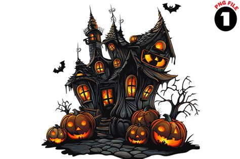 halloween haunted house clipart png graphic  svg design shop