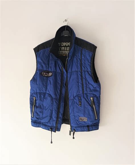 Tokka Tribe by Luhta Vintage Men's Vest Size M Blue Sleeveless Jacket ...