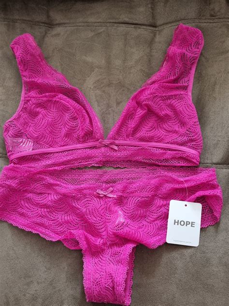 Conjunto De Lingerie Hope M Lingerie Feminina Hope Nunca Usado Enjoei
