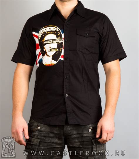 Рубашка с коротким рукавом Sex Pistols God Save The Queen Рубашки блузы пиджаки Рок