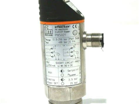 New Efector Pb Pressure Sensor Sb Industrial Supply Inc