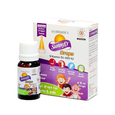 Scottmann Sunnyd Drops Vitamin D3 400 Iu 10ml For Children Online In