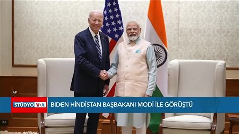 Biden Hindistan Ba Bakan Modi Ile G R T Voa T Rk E Youtube