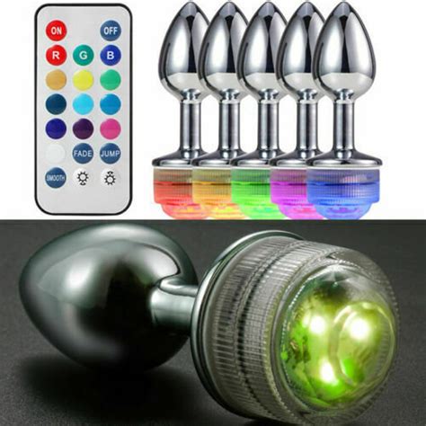 Butt Plug Led Light Up Anal Sex Toy Bdsm Anal Play Toy For Her Etsy Australia