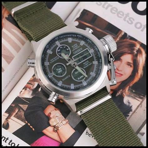 Jual Jam Tangan Pria Army Militer Model Terbaru Rusia Dual Time