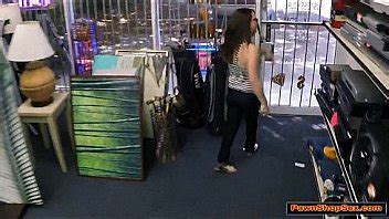 Petite Brunette Babe Gives The Pawnshop Owner A Blowjob XNXX