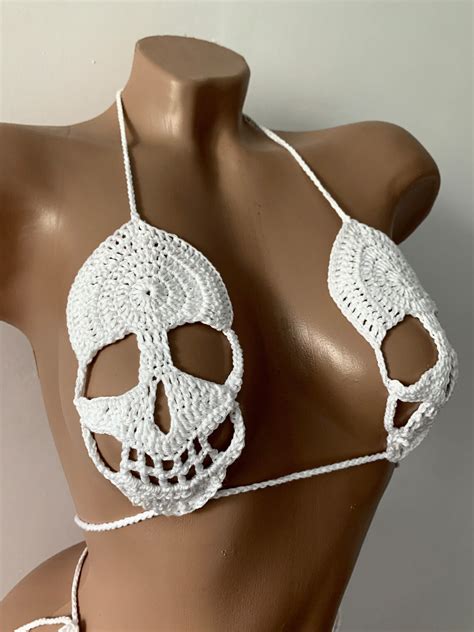 Crochet Extreme Micro Bikini Uncensored Crotchless Lingerie Exotic