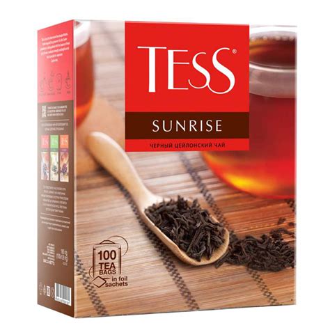 Купить Чай черный TESS Sunrise 100 пак — по низким ценам с доставкой в ...
