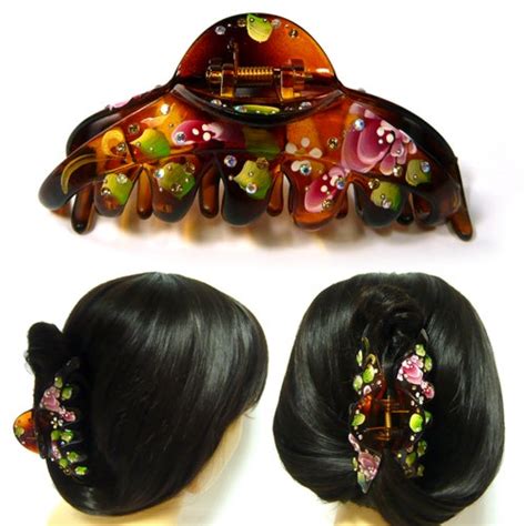 Large Long Black Plastic Hair Claw Clamp Jaw Clip Grip Etsy
