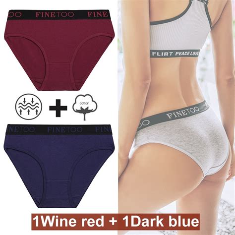 FINETOO PCS Set Women Cotton Panties Female Underwear Sexy Briefs Lingerie Panties Female