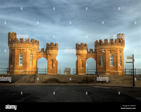 Withernsea Pier Towers North Lincolnshire Humberside Stock Photo - Alamy