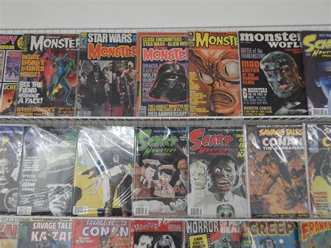 Huge Lot Of 50 Magazines W Scary Monsters Ka Zar Conan Avg Fn