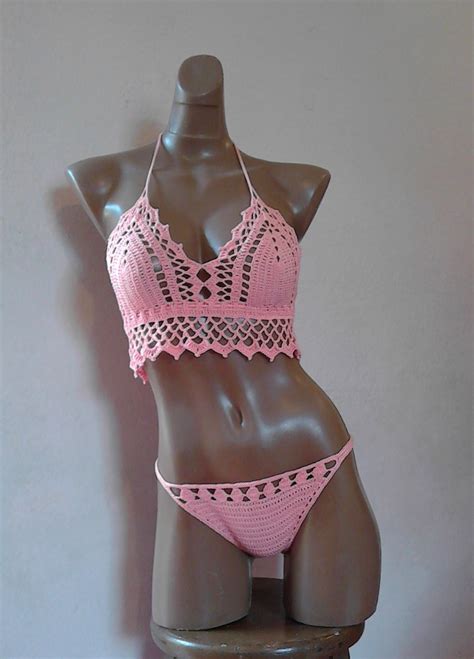 Bikini Sexy Traje De Ba O Tejido A Mano Crochet Ganchillo En Mercado Libre