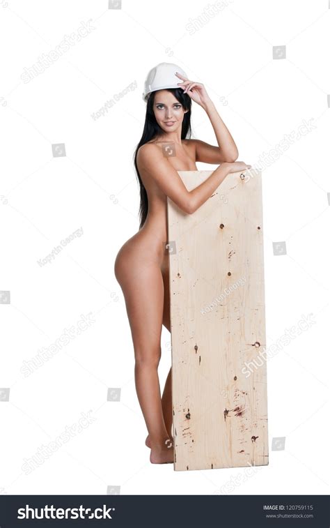 Female Construction Worker Helmet Nude Stock Photo Shutterstock