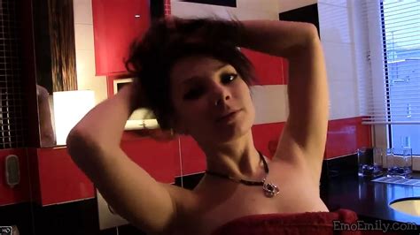 Emo Emily Rubbing Tits And Shaved Pussy Teasing Shower Porn XHamster