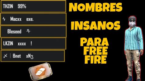 NOMBRES PARA FREE FIRE MEJORES NOMBRES PARA FREE FIRE NICKS