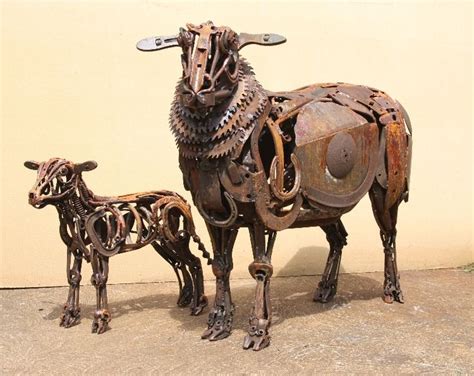 domestic animals scrap metal art metal art sculpture metal art
