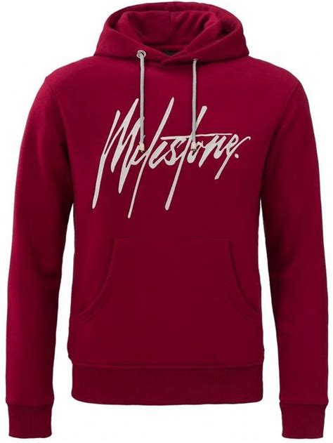 Milestone Relics Signature Hoodie Bordeaux