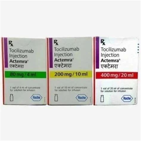 Tocilizumab 400 Mg 20ml Injection Worldwide Delivery At Rs 35000 Vial