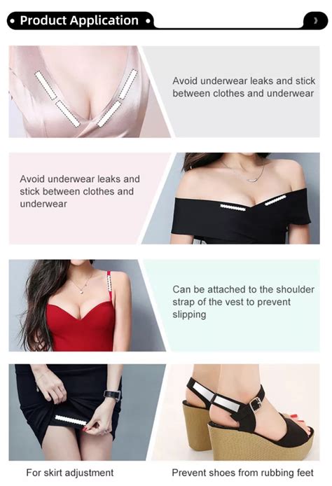 Pcs Fearless Tape Double Sided Clothing Tape Lingerie Tape Transparent Clear Anti Glare