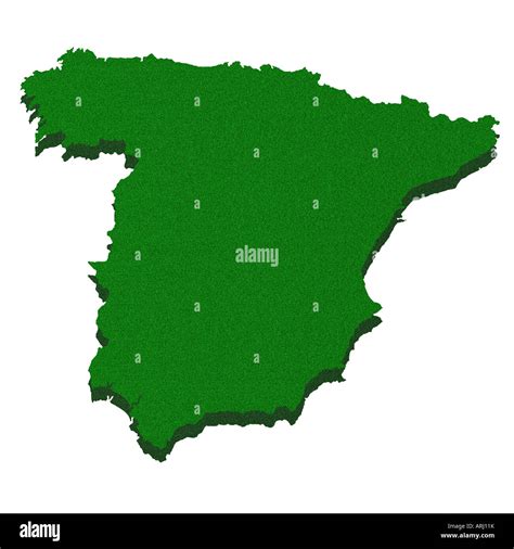 Spain map outline hi-res stock photography and images - Alamy