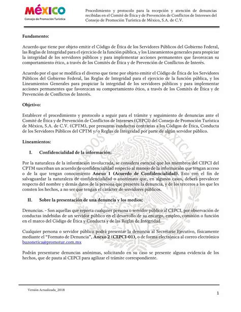 Pdf Procedimiento Y Protocolo Para La Recepci N De Establecer El