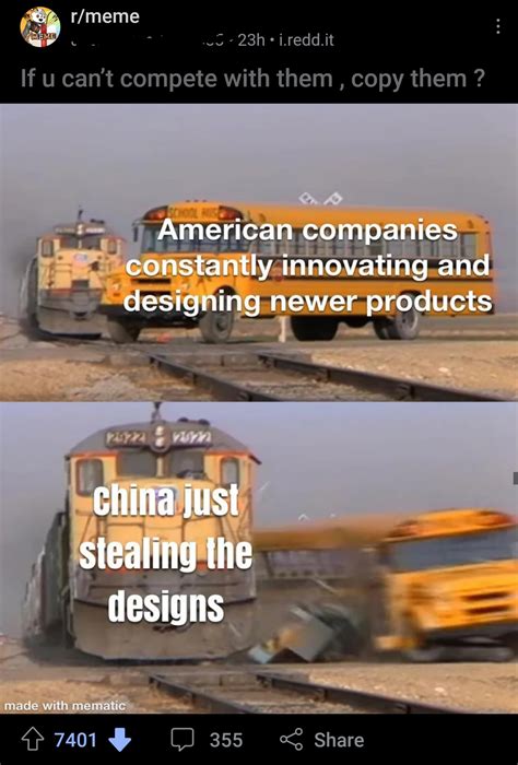 I don't know which one is worse. "American companies constantly ... 