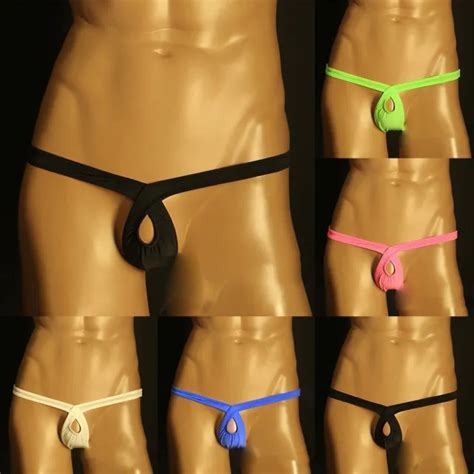 SLIPS BIKINI BLANC trou ouvert taille basse string slips sous vêtements