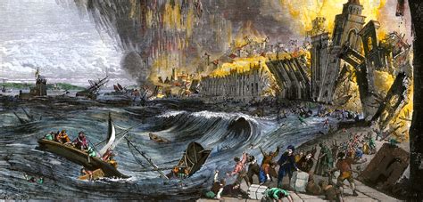 Great Earthquake Of Lisbon On November 1 1755 Killed 90000 People In
